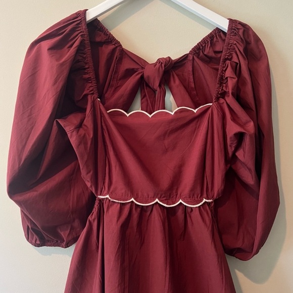 NWT Anthropologie Forever That Girl Scalloped Mini Dress Sz XL - Picture 6 of 15